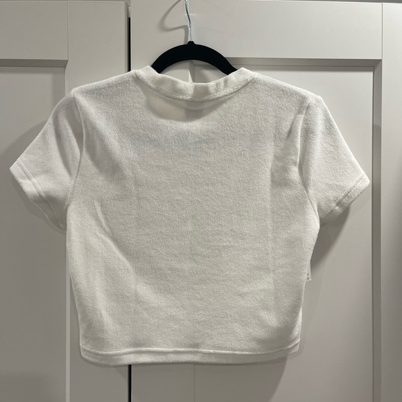 Tna white terry “Lucky” cropped tee - Picture 2 of 4
